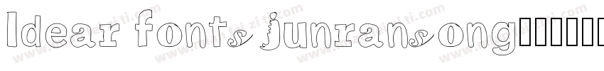 Idear fonts junransong字体转换
